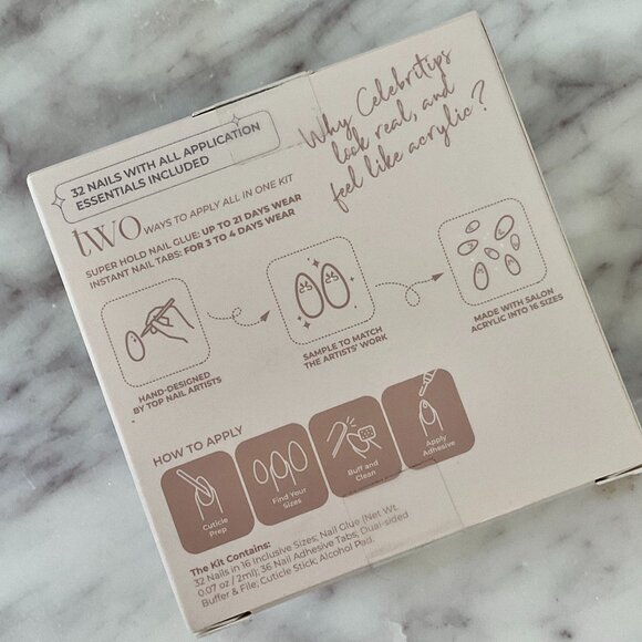 ☕ Celebritips Coffee Date Short Almond Shaped Press-On Nails - Picture 4 of 6